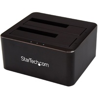StarTech.com Drive Dock SATA/600 - USB 3.1 Type B Host Interface - UASP Support External - Black - Dual-Bay Hard Drive Dock for