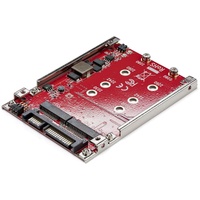 StarTech.com M.2 to SATA Adapter - TAA Compliant - Create high-performance storage with RAID by installing two M.2 SATA SSDs int