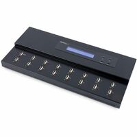 StarTech.com Standalone 1 to 15 USB Thumb Drive Duplicator/Eraser, Multiple Flash Drive Copier, 1.5 GB/min Sector-by-Sector, 3 E