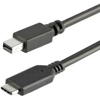 StarTech.com 1 m / 3.3 ft. USB-C to Mini DisplayPort Cable - 4K 60Hz - Black - USB 3.1 Type-C to Mini DP Adapter Cable - mDP Cable - First End: 1 x C