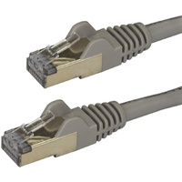 StarTech.com 3m CAT6a Ethernet Cable - 10 Gigabit Category 6a Shielded Snagless 100W PoE Patch Cord - 10GbE Grey UL Certified Wi