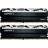 G.SKILL Sniper X RAM Module - 16 GB (2 x 8GB) - DDR4-3600/PC4-28800 DDR4 SDRAM - 3600 MHz - CL19 - 1.35 V - Non-ECC - Unbuffered - 288-pin - DIMM -