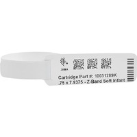 Zebra Z-Band Medical Label - 19.05 mm Width x 195.26 mm Length - Direct Thermal - White - Polypropylene - 260 / Roll - 6 Roll