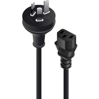 Alogic Standard Power Cord - 2 m - Australia - For Computer - IEC 60320 C13 - 250 V AC / 10 A - Black