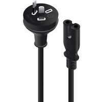 Alogic Standard Power Cord - 2 m - Australia - For Power Supply - IEC 60320 C7 - 230 V AC - Black