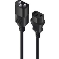 Alogic Power Extension Cord - 2 m - Australia - For Computer, Server - IEC 60320 C13 / IEC 60320 C14 - 230 V AC / 10 A - Black