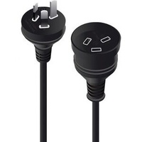 Alogic Power Extension Cord - 3 m - Australia - For General Purpose - 230 V AC - Black