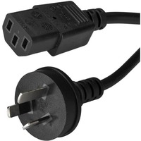 StarTech.com 1m 3 ft Power Supply Cord - AS/NZS 3112 to C13 - Computer Power Cord - Monitor Power Cord - Computer Monitor Cable - 1m (3.3ft) Laptop |