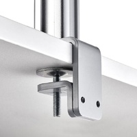 Atdec AWM-FF-S Clamp Mount - Silver - Aluminium
