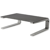 StarTech.com Monitor Riser Stand, For up to 32" (22lb/10kg) Monitor, Monitor Riser, Steel&Aluminum, Monitor Shelf w/ Three Heigh