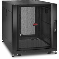 APC by Schneider Electric NetShelter SX 12U Floor Standing Rack Cabinet for Server, Storage - 482.60 mm Rack Width x 755.65 mm Rack Depth - Black - -