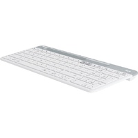 Logitech K580 Keyboard - Wireless Connectivity - USB Interface - Off White - Bluetooth/RF - 10 m - 2.40 GHz - Smartphone, Tablet, Notebook, Desktop -