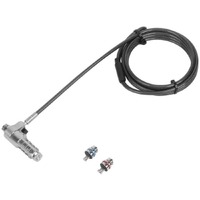 Targus DEFCON ASP86GLX-S Cable Lock For Notebook - 1.98 m Cable - Preset - Combination Lock - Black - Galvanized Steel - For Notebook