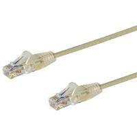 StarTech.com 0.5 m CAT6 Cable - Slim CAT6 Patch Cord - Grey - Snagless RJ45 Connectors - Gigabit Ethernet Cable - 28 AWG (N6PAT5