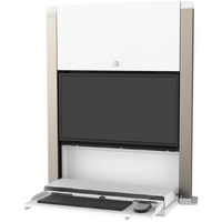 Ergotron CareFit Mounting Enclosure for LCD Display - White - Height Adjustable - 61 cm to 68.6 cm (27") Screen Support - 10.70 kg Load Capacity - x