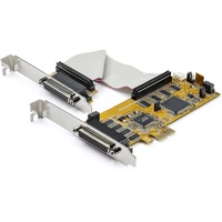 StarTech.com Multiport Serial Adapter - Yellow - TAA Compliant - PCI Express x1 - 8 x DB-9 - Serial, Via Cable - 921.40 kbit/s - Plug-in Card