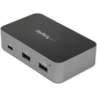 StarTech.com 4-Port USB C Hub - USB 3.2 Gen 2 (10 Gbps) - 3x USB-A & 1x USB-C - Powered - Universal Adapter Included - USB C hub adds 1x USB-C + 3x -