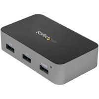 StarTech.com 4 Port USB C Hub with Power Adapter, USB 3.2 Gen 2 (10Gbps), 4x USB Type A, Self Powered, Fast Charge Port, Mountable - UASP Support - 4