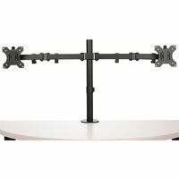 StarTech.com Desk Mount Dual Monitor Arm, Ergonomic VESA Compatible Mount for up to 32" (17.6lb/8kg) Display, Clamp/Grommet, Art