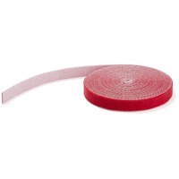StarTech.com 50ft. Hook and Loop Roll - Red - Cable Management (HKLP50RD) - Cable Strap - 15.2 m Length - Fabric