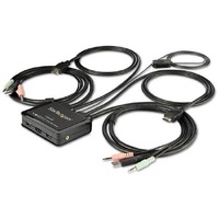 StarTech.com KVM Switchbox - 2 Computer(s) - 1 Local User(s) - 3840 x 2160 - 4 x USB - 2 x HDMI