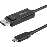 StarTech.com 6ft (2m) USB C to DisplayPort 1.2 Cable 4K 60Hz - Reversible DP to USB-C / USB-C to DP Video Adapter Monitor Cable
