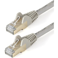 StarTech.com 10m CAT6a Ethernet Cable - 10 Gigabit Category 6a Shielded Snagless 100W PoE Patch Cord - 10GbE Grey UL Certified W