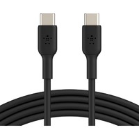 Belkin BOOST&uarr;CHARGE 1 m USB-C Data Transfer Cable - First End: 1 x USB Type C - Male - Second End: 1 x USB Type C - Male - Black
