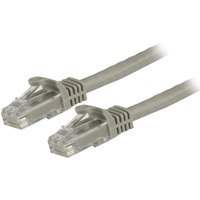 StarTech.com 1.5m CAT6 Ethernet Cable - Grey Snagless Gigabit - 100W PoE UTP 650MHz Category 6 Patch Cord UL Certified Wiring/TI