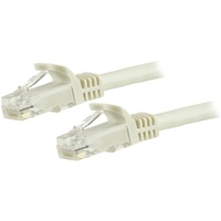 StarTech.com 7.5m CAT6 Ethernet Cable - White Snagless Gigabit - 100W PoE UTP 650MHz Category 6 Patch Cord UL Certified Wiring/T