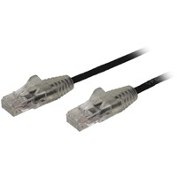 StarTech.com 1.5 m CAT6 Cable - Slim CAT6 Patch Cord - Black - Snagless RJ45 Connectors - Gigabit Ethernet Cable - 28 AWG (N6PAT