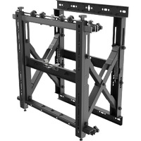 Atdec Wall Mount for Video Wall - Black - 1 Display(s) Supported - 49.90 kg Load Capacity - 100 x 100, 100 x 200, 200 x 100, 200 x 200, 200 x 300, x