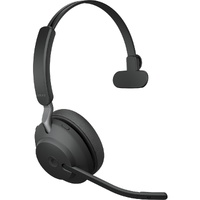 Jabra Evolve2 65 Wireless Over-the-head Mono Headset - Black - Monaural - Supra-aural - Bluetooth - USB Type A