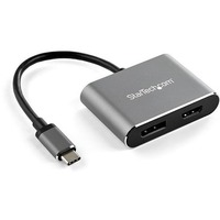 StarTech.com Video Adapter - 1 Pack - 1 x Type C USB Male - 1 x HDMI 2.0 Digital Audio/Video Female, 1 x DisplayPort 1.2 Digital