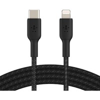 Belkin BoostCharge 1.01 m Lightning/USB-C Data Transfer Cable - Cable for iPad, iPad Pro, iPad mini, iPad Air, iPhone - First End: 1 x USB Type C - -
