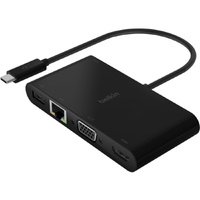 Belkin USB Type C Docking Station for Notebook - Charging Capability - 100 W - 4K - 3840 x 2160 - 1 x USB 3.0 - USB Type-A - USB Type-C - Network - -