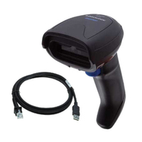 Datalogic Gryphon I GD4220 Handheld Barcode Scanner Kit - Cable Connectivity - Black - 400 scan/s - 1D - Imager