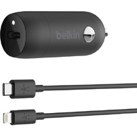 Belkin 20 W Auto Adapter - USB - For iPad, iPhone - 12 V DC, 24 V DC Input - Black