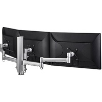 Atdec Mounting Arm for Monitor, Display, Flat Panel Display, Curved Screen Display - Silver - Landscape - Height Adjustable - 3 Display(s) Supported