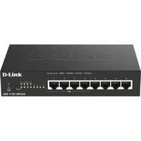 D-Link DGS-1100 8 Ports Manageable Ethernet Switch - 2 Layer Supported - 80 W PoE Budget - Twisted Pair - PoE Ports - Desktop