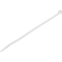 StarTech.com 1000 Pack 8" Cable Ties - White Large Nylon/Plastic Zip Ties Adjustable Network Cable Wraps UL TAA - Cable Tie - 20