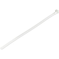 StarTech.com 100 Pack 10" Reusable Cable Ties - White XL Releasable Nylon/Plastic Zip Ties Resealable Adjustable Network Cable W