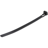 StarTech.com 100 Pack 6" Reusable Cable Ties - Black Medium Releasable Nylon/Plastic Zip Ties Resealable Adjustable Network Cabl