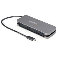 StarTech.com 4 Port USB C Hub - 4x USB-A - 5Gbps USB 3.0 Type-C Hub (USB 3.2/3.2 Gen 1) - Bus Powered - 11" Long Cable w/ Cable Management - UASP - 4