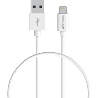 Verbatim 1 m Lightning/USB Data Transfer Cable for iPhone, iPad, iPad Air, iPad mini, iPod, iPod touch - First End: 1 x USB - Male - Second End: 1 x