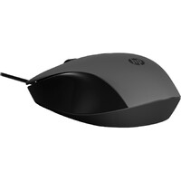 HP 150 Mouse - USB Type A - Optical - Black - Cable - 1600 dpi - Symmetrical