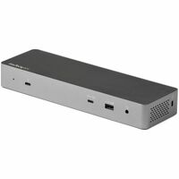 StarTech.com Thunderbolt 3 Dock w/USB-C Host Compatibility - Dual 4K 60Hz DP 1.4 or HDMI TB3/USB-C Docking Station - 1x 8K - 96W PD/5xUSB - 2 - 8K -