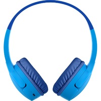 Belkin SOUNDFORM Mini Wired/Wireless Over-the-head Stereo Headset - Blue - Binaural - Supra-aural - 1000 cm - Bluetooth - Mini-phone (3.5mm)