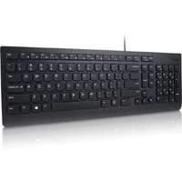 Lenovo Essential Keyboard - Cable Connectivity - USB Type A Interface - English (US) - Black - Plunger Keyswitch - Function Hot Key(s) - Windows