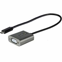 StarTech.com USB C to VGA Adapter, 1080p USB Type-C to VGA Adapter Dongle, USB-C to VGA Monitor/Display Video Converter, 12" Lon